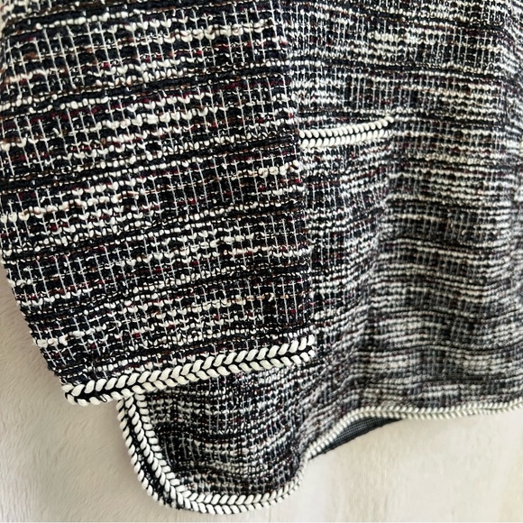 NWT Max Studio Pullover Top Boucle Knit Sweater Black Multi Textured Small - Picture 4 of 8